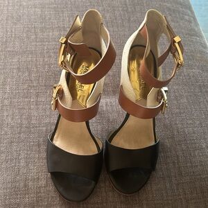 Michael Kors, Shoes women,black and tan,
